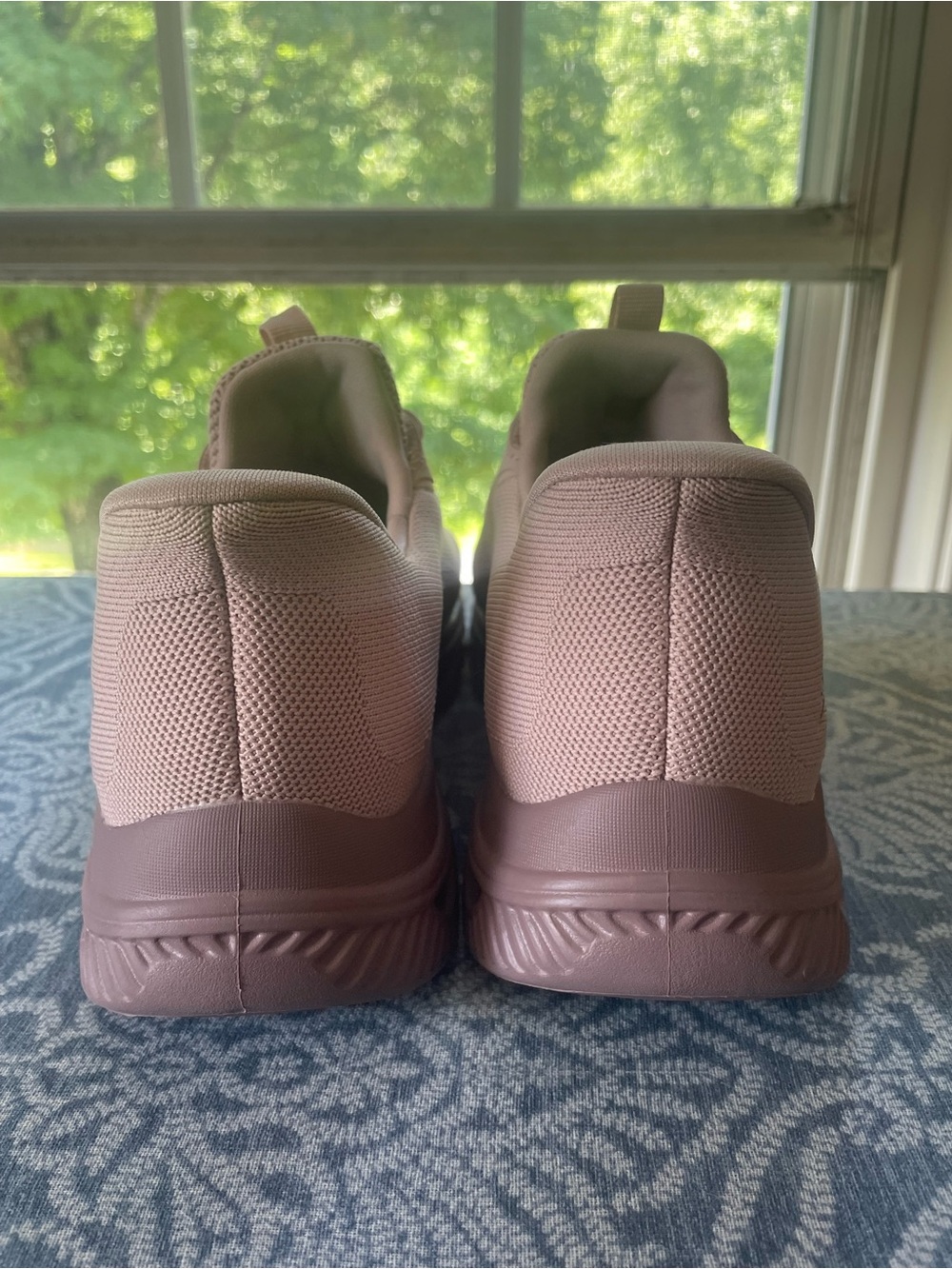 Skechers Women's Pale Pink Slip-On Athletic Sneakers - Picture 4 of 6